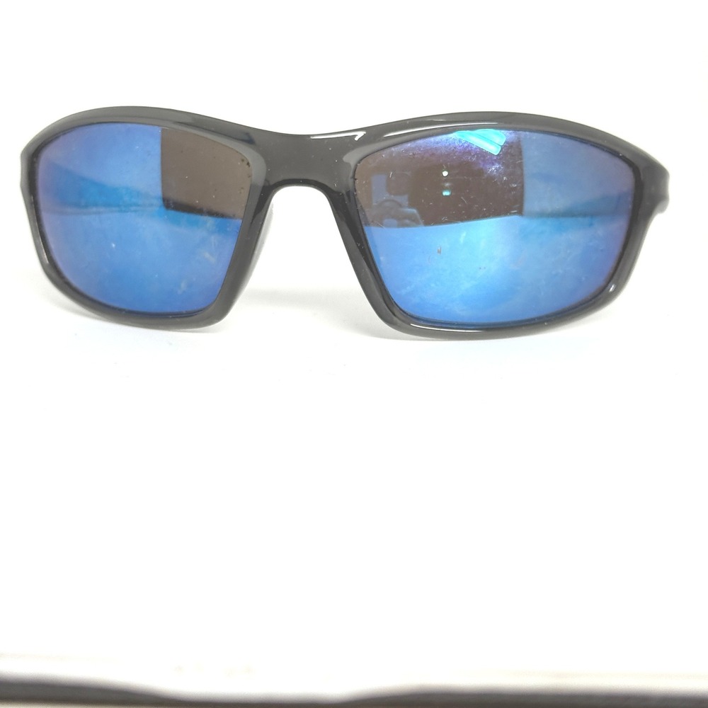 X-Loop 8X2676-CLR-MIX‎ Cat.3 Sport Sunglasses Black Blue Mirror Lens Mens Wrap